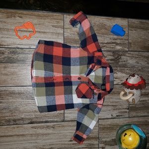 Calvin Klein Jeans infant plaid shirt
